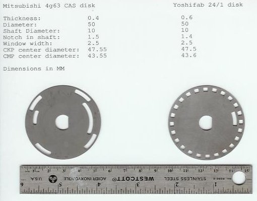 Nissan optical trigger disk